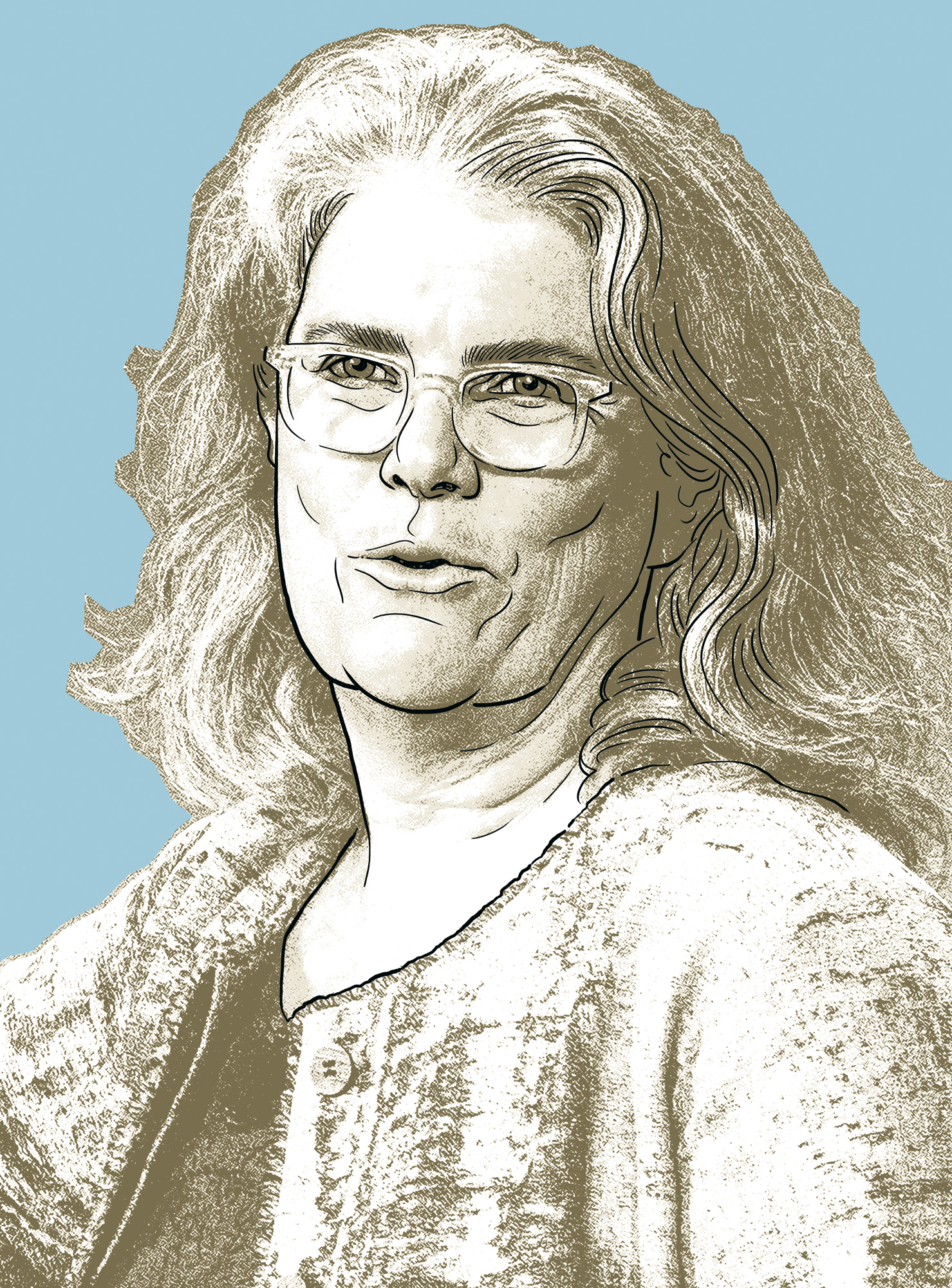 Andrea M. Ghez. Illustration.